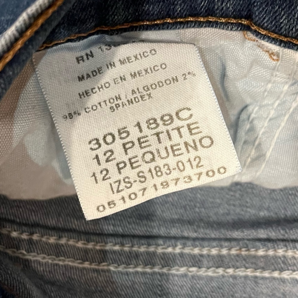 Lee Relaxed Fit Blue Jeans 12P Petite - Picture 5 of 11